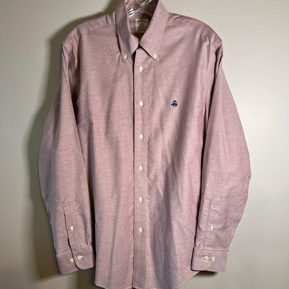 BROOKS Brother's Mens Regent Button Down Oxford Shirt Size Medium